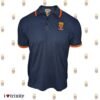 Men’s polo T-Shirt Trinity College Full crest with 2 stripes - Navy